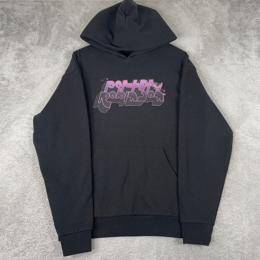 Porter Robinson Hoodie Mens Small Black Pink Nurture Tour EDM Concert Merch